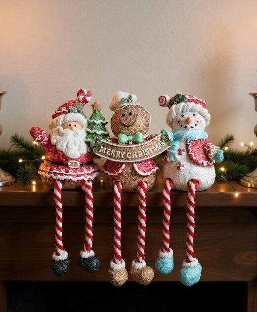 Christmas Shelf Sitter Decoration For Mantel or Windowsill