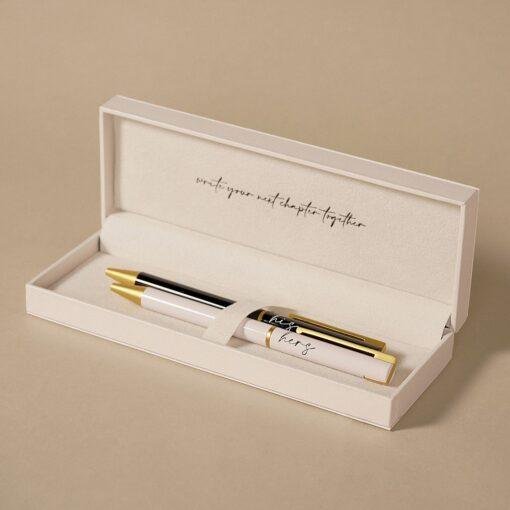 Milestone Wedding Anniversary Pen Gift Set for Couples