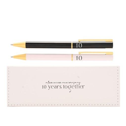Milestone Wedding Anniversary Pen Gift Set for Couples