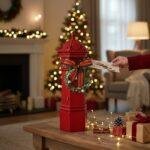 Regal Tidings Red Post Box Christmas Decoration 30cm