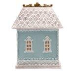 Pastel Blue House Christmas Ornament Decoration