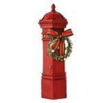 Regal Tidings Red Post Box Christmas Decoration 30cm