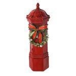 Regal Tidings Red Post Box Christmas Decoration 30cm