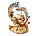 Pop Up 3D Pendulum Christmas Card Hurry Down The Chimney