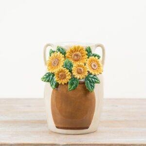 Ceramic 3D Sunflower Jug Vase – Mother’s Day Gift