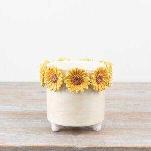 Ceramic 3D Sunflower Planter – Mother’s Day Gift