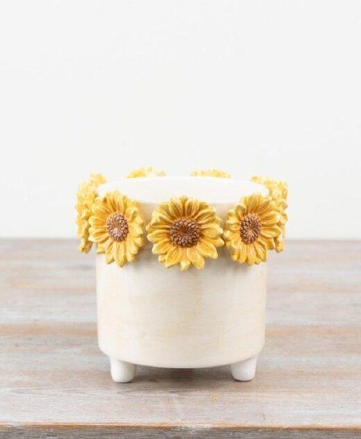 Ceramic 3D Sunflower Planter – Mother’s Day Gift