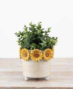 Ceramic 3D Sunflower Planter – Mother’s Day Gift