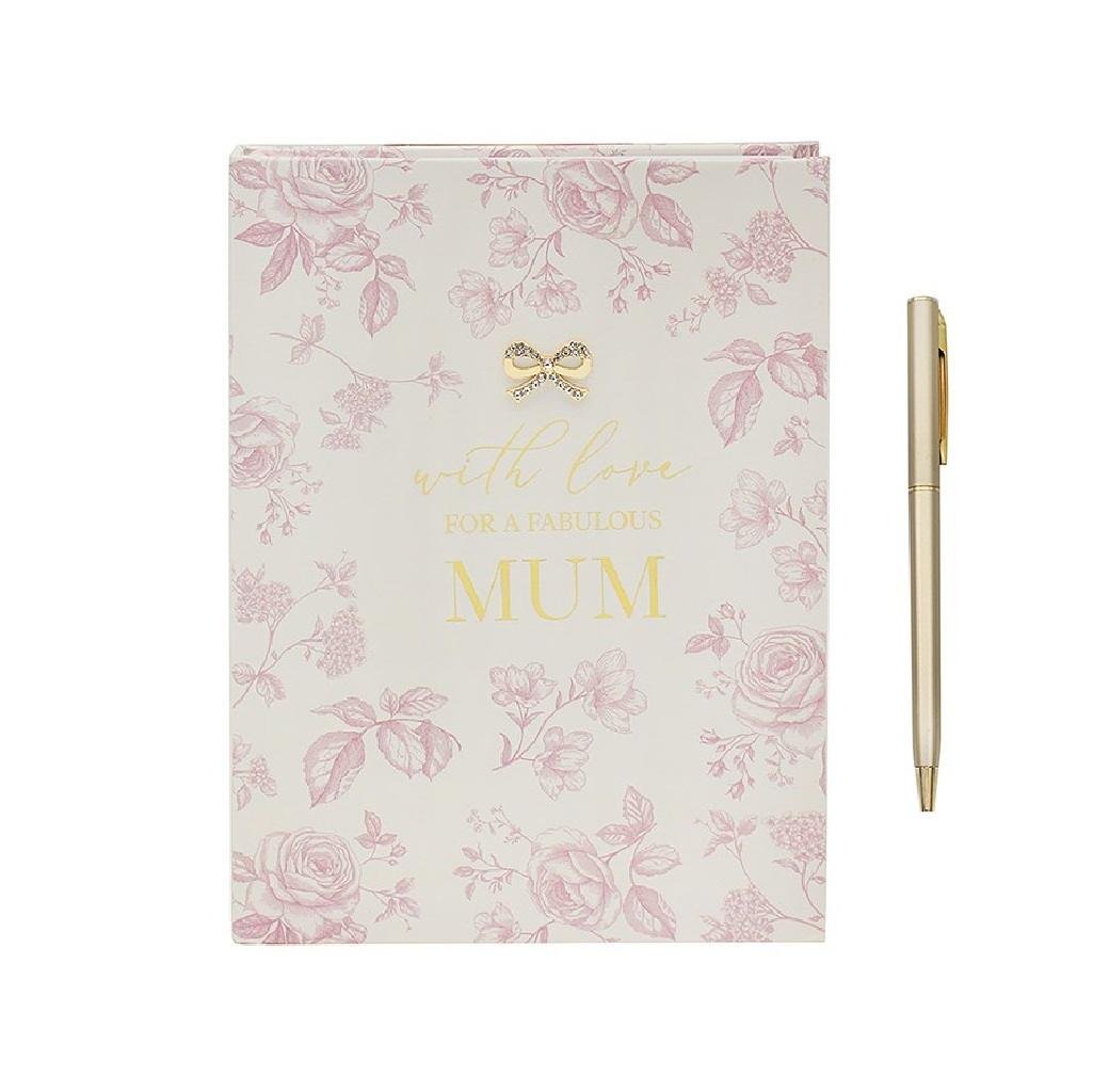 ‘With Love For A Fabulous Mum’ Notebook And Pen Gift Set