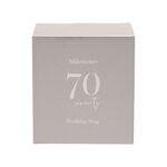 White Porcelain 70th Milestone Birthday Mug