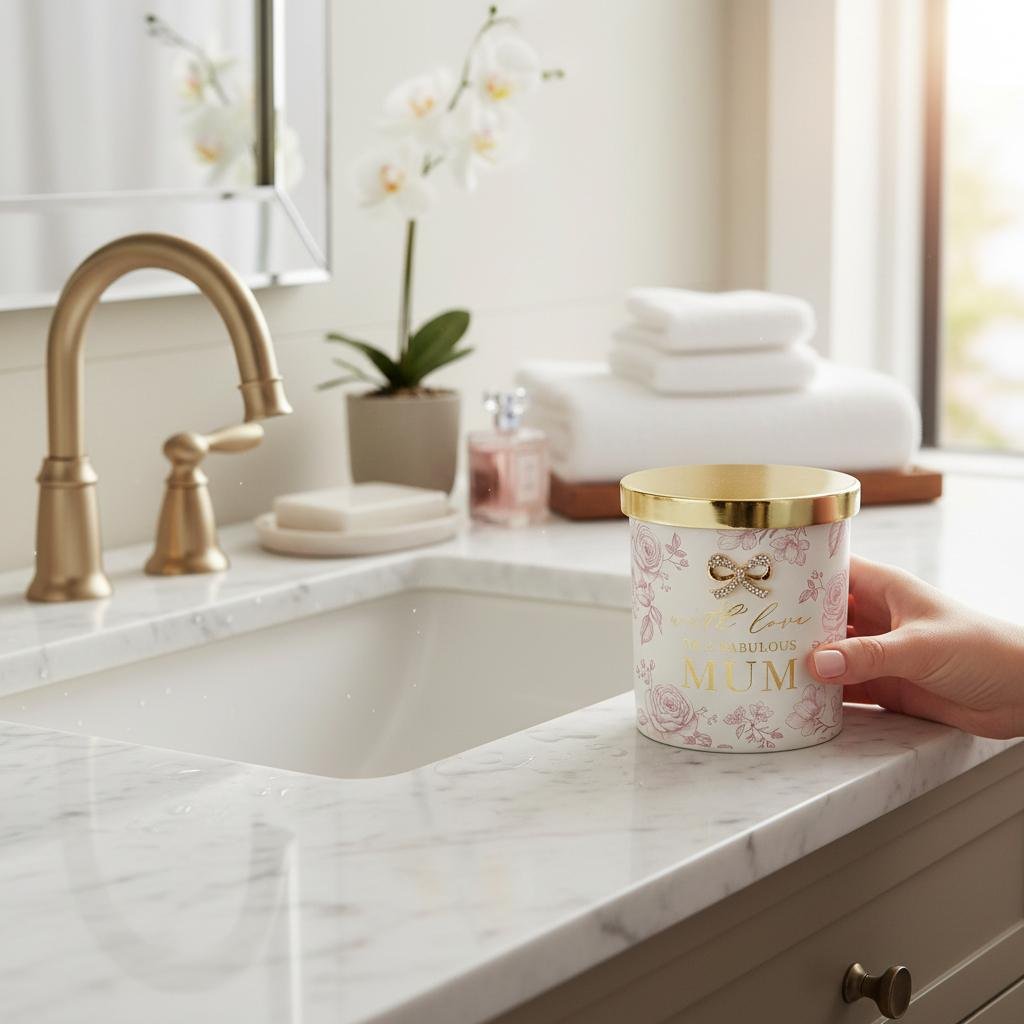 ‘With Love To A Fabulous Mum’ Luxury Scented Candle In Matching Gift Box