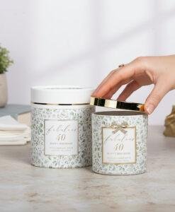 'Fabulous 40' Scented 40th Birthday Candle And Matching Luxury Gift Box