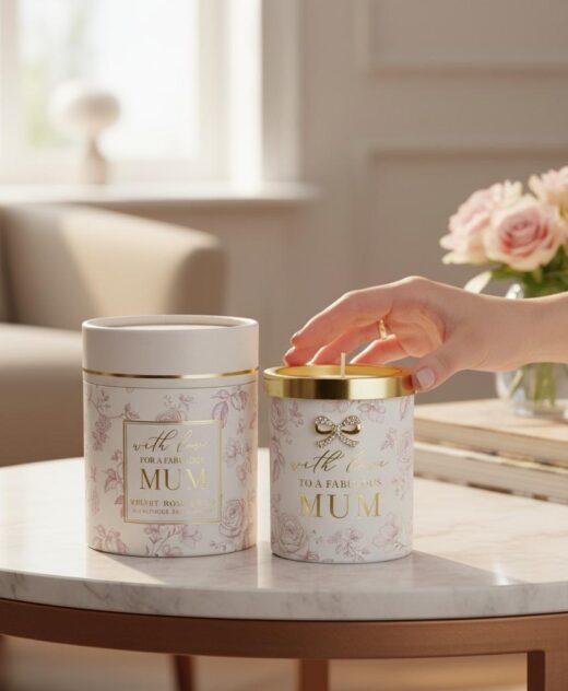 ‘With Love To A Fabulous Mum’ Luxury Scented Candle In Matching Gift Box