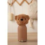 Childrens Stainless Steel Water Bottle Removable Brown Bear Character Head